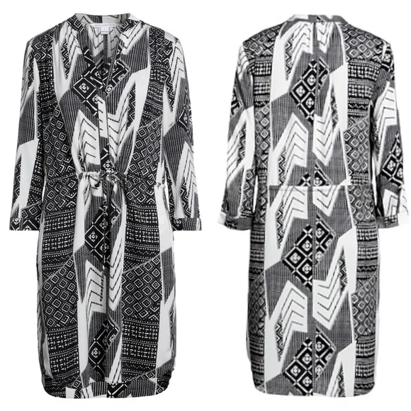 Diana von Furstenberg x Revolve Freya Silk Stretch Shirt Dress Size 2 FLAWED - Picture 10 of 14